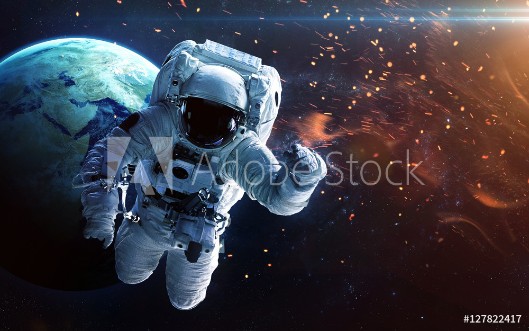 Picture of Deep space art Nebulas planets galaxies and stars in beautiful composition Awesome for wallpaper and print Elements of this image furnished by NASA